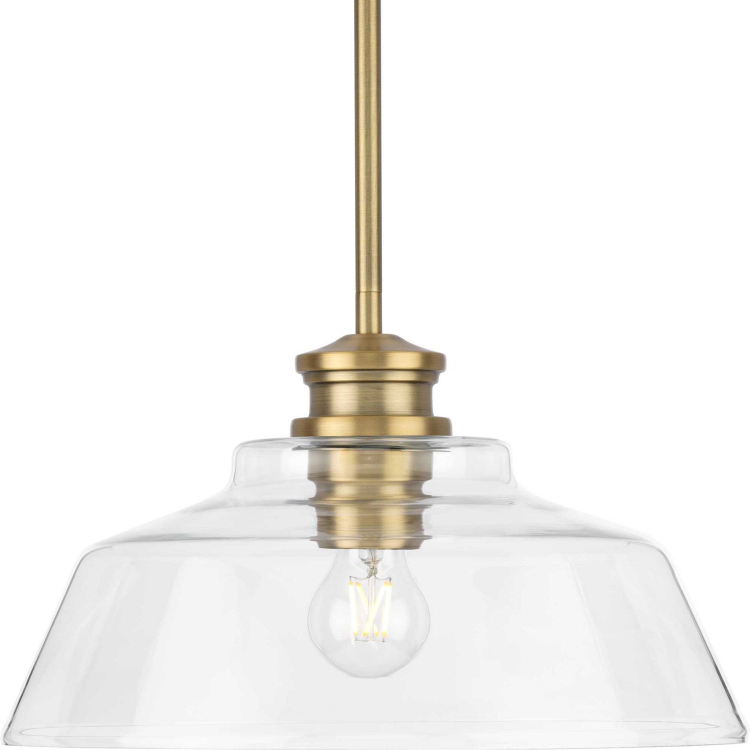 Progress Lighting - P500381-163 - One Light Pendant - Singleton - Vintage Brass