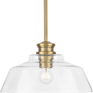 Progress Lighting - P500381-163 - One Light Pendant - Singleton - Vintage Brass