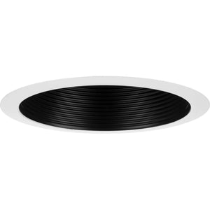 Progress Lighting - P806000-031 - One Light Baffle Trim - 6In Recessed - Black