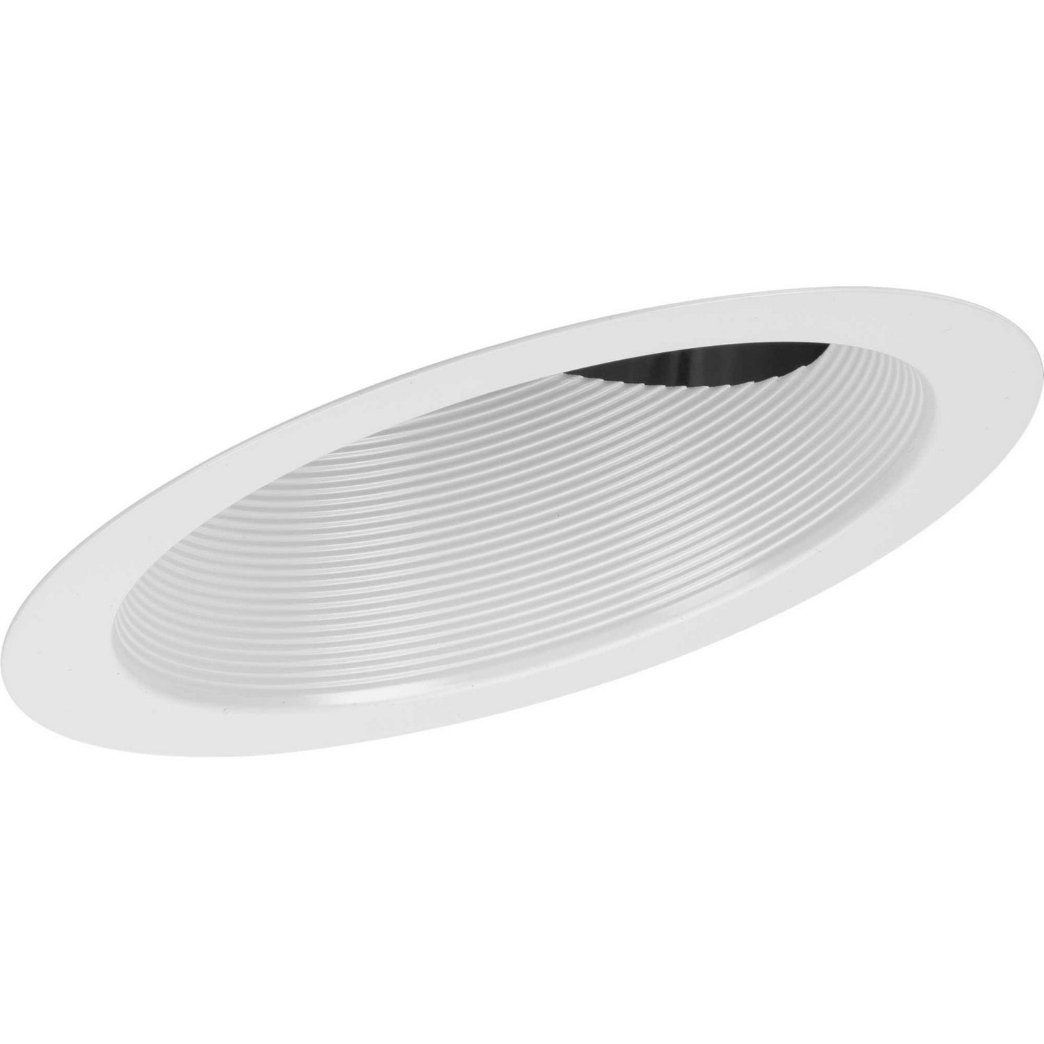 Progress Lighting - P806008-028 - One Light Baffle Trim - 6In Recessed Slope - Satin White