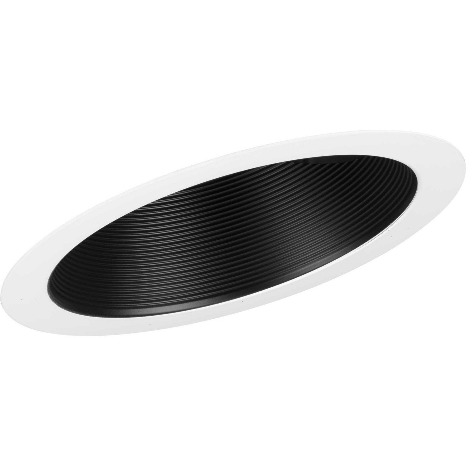 Progress Lighting - P806008-031 - One Light Baffle Trim - 6In Recessed Slope - Black