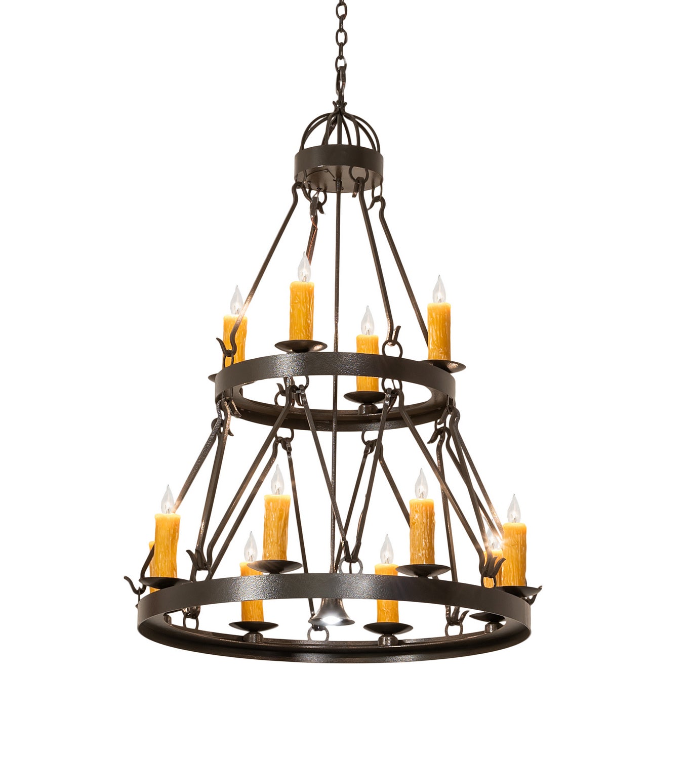 Meyda Tiffany - 248602 - 13 Light Chandelier - Lakeshore - Timeless Bronze Vein