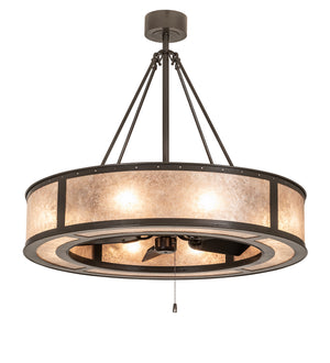 Meyda Tiffany - 252139 - Eight Light Chandel-Air - Smythe Craftsman - Textured Timeless Bronze