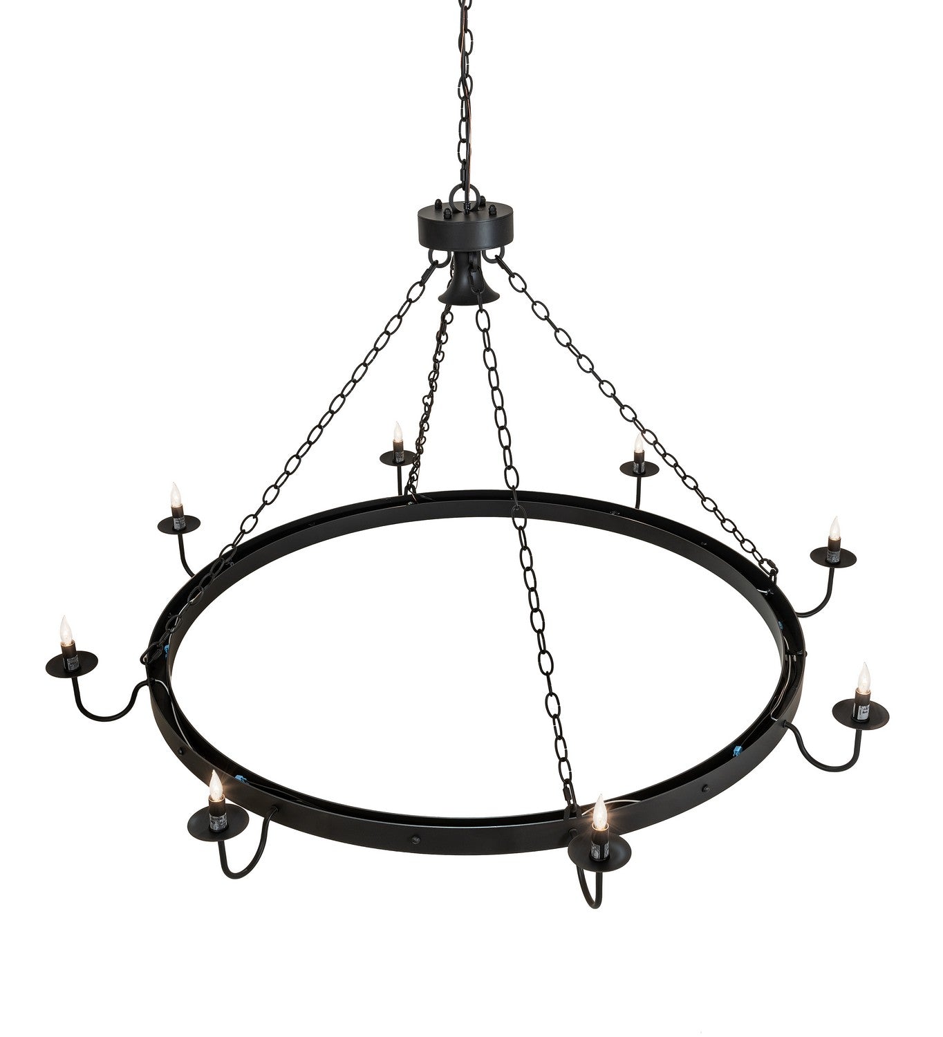 Meyda Tiffany - 252175 - Nine Light Chandelier - Suffolk - Solar Black