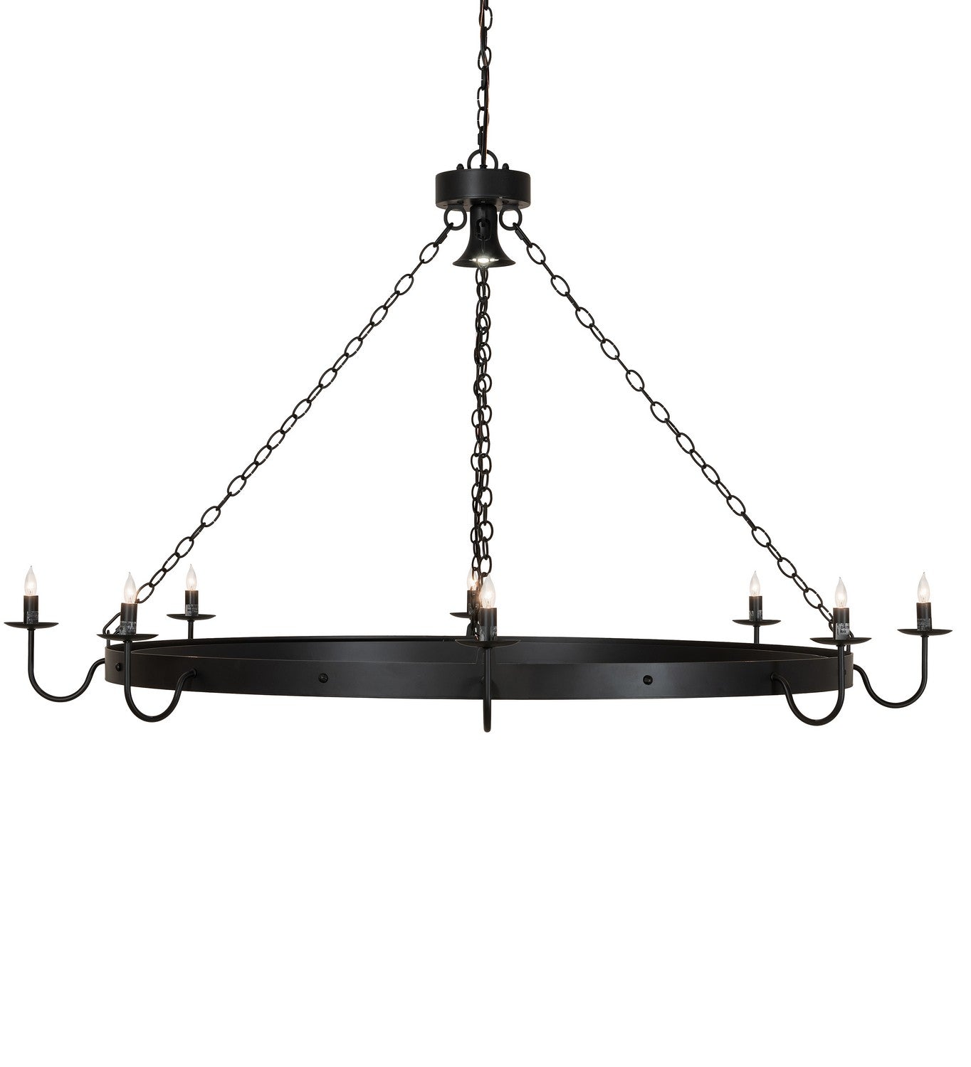 Meyda Tiffany - 252175 - Nine Light Chandelier - Suffolk - Solar Black