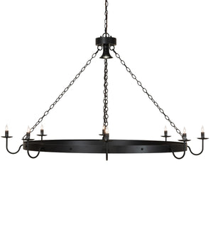 Meyda Tiffany - 252175 - Nine Light Chandelier - Suffolk - Solar Black