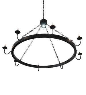 Meyda Tiffany - 252175 - Nine Light Chandelier - Suffolk - Solar Black