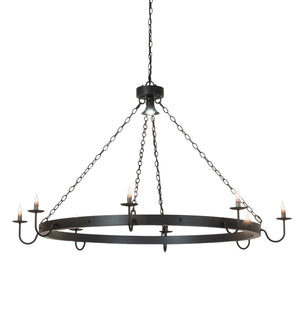 Meyda Tiffany - 252175 - Nine Light Chandelier - Suffolk - Solar Black