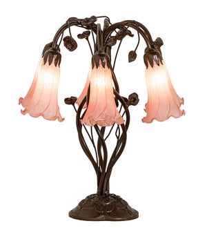 Meyda Tiffany - 255804 - Six Light Table Lamp - Pink - Mahogany Bronze