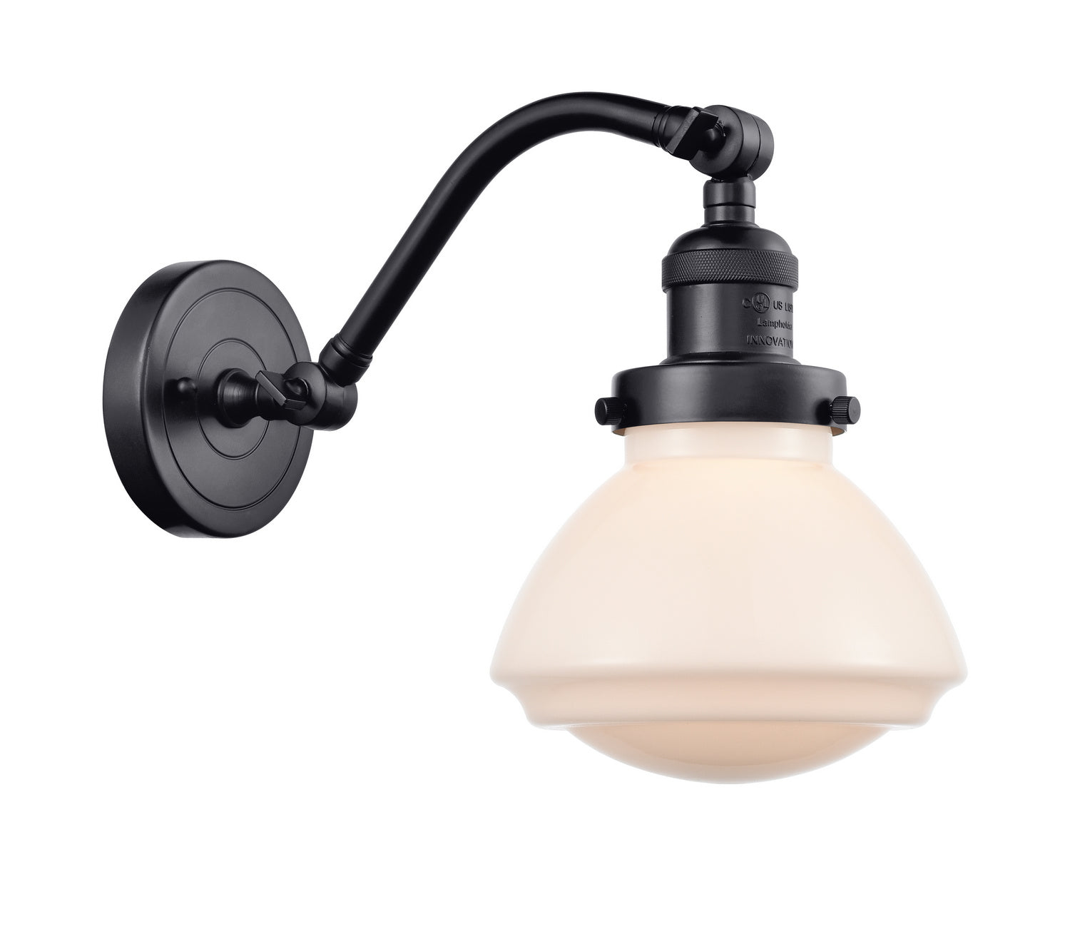 Innovations - 515-1W-BK-G321 - One Light Wall Sconce - Franklin Restoration - Matte Black