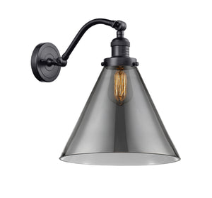 Innovations - 515-1W-BK-G43-L - One Light Wall Sconce - Franklin Restoration - Matte Black