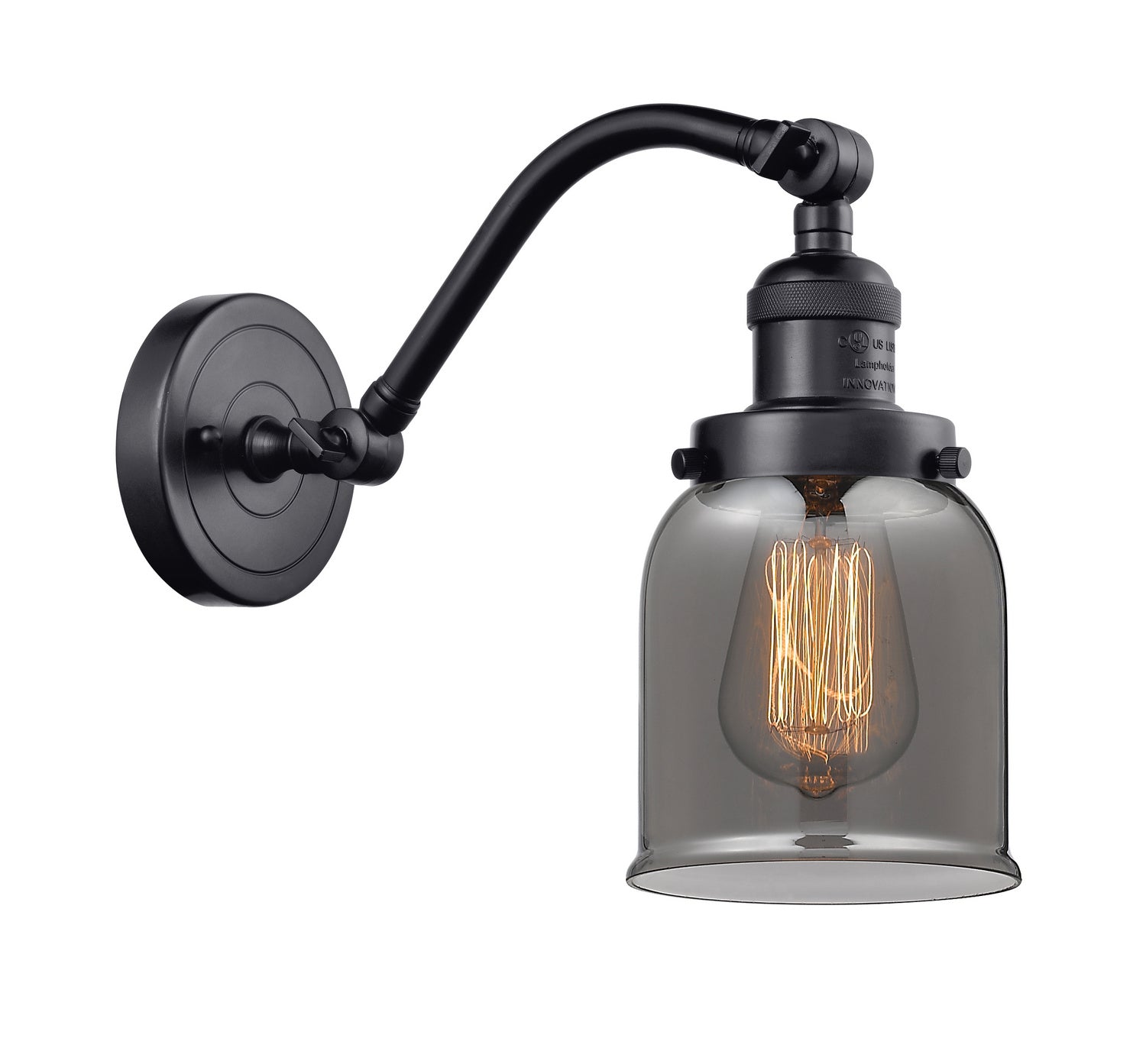 Innovations - 515-1W-BK-G53 - One Light Wall Sconce - Franklin Restoration - Matte Black