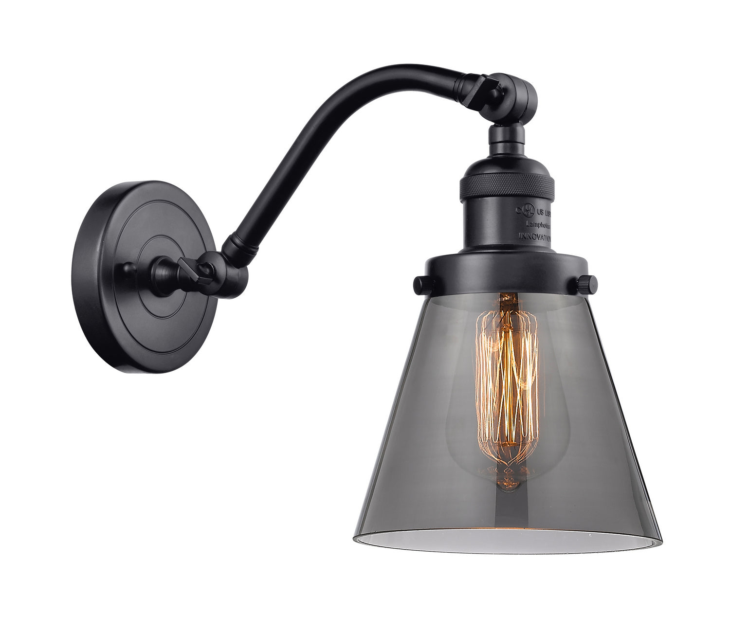 Innovations - 515-1W-BK-G63 - One Light Wall Sconce - Franklin Restoration - Matte Black