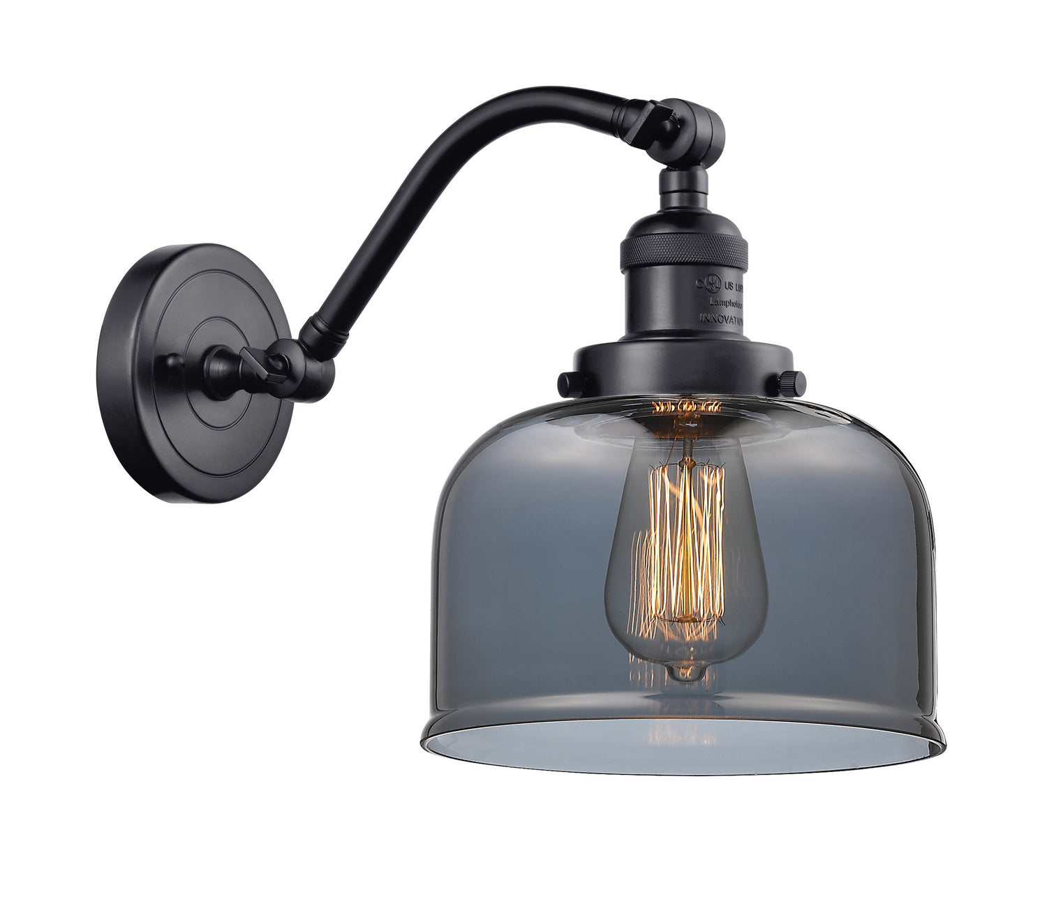 Innovations - 515-1W-BK-G73 - One Light Wall Sconce - Franklin Restoration - Matte Black