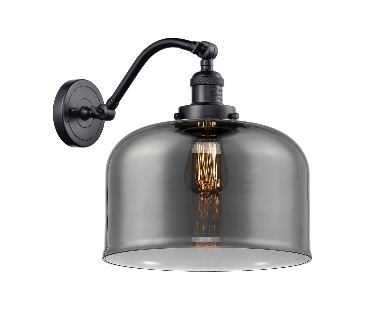 Innovations - 515-1W-BK-G73-L - One Light Wall Sconce - Franklin Restoration - Matte Black