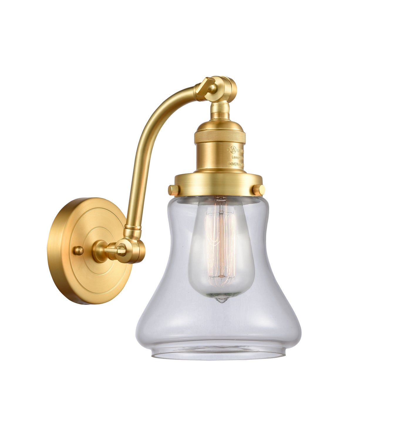 Innovations - 515-1W-SG-G192 - One Light Wall Sconce - Franklin Restoration - Satin Gold