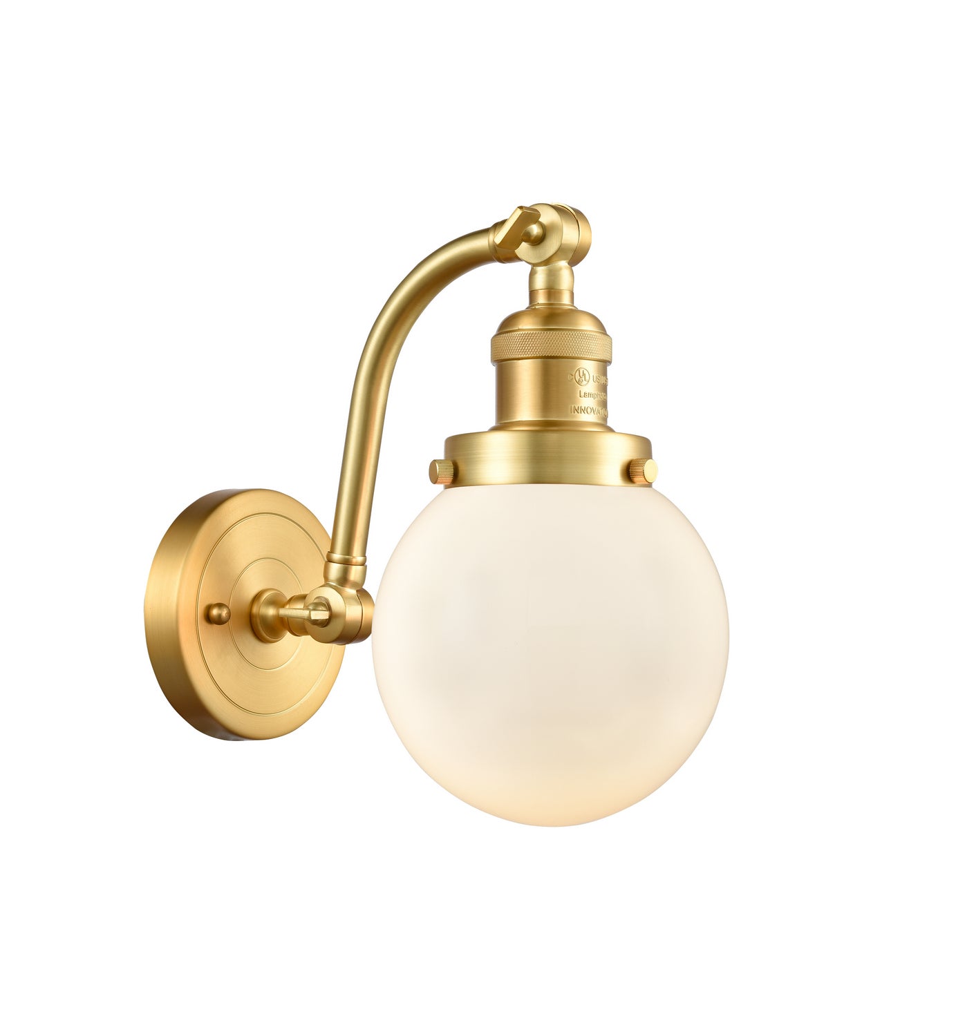 Innovations - 515-1W-SG-G201-6 - One Light Wall Sconce - Franklin Restoration - Satin Gold