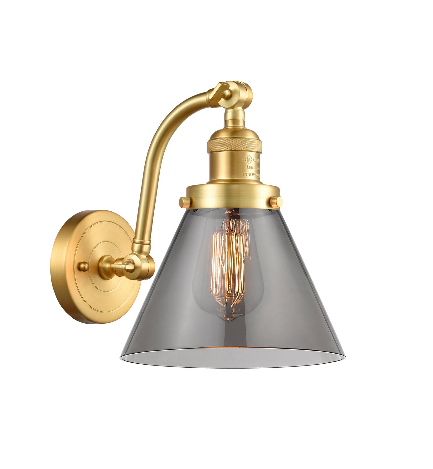 Innovations - 515-1W-SG-G43 - One Light Wall Sconce - Franklin Restoration - Satin Gold