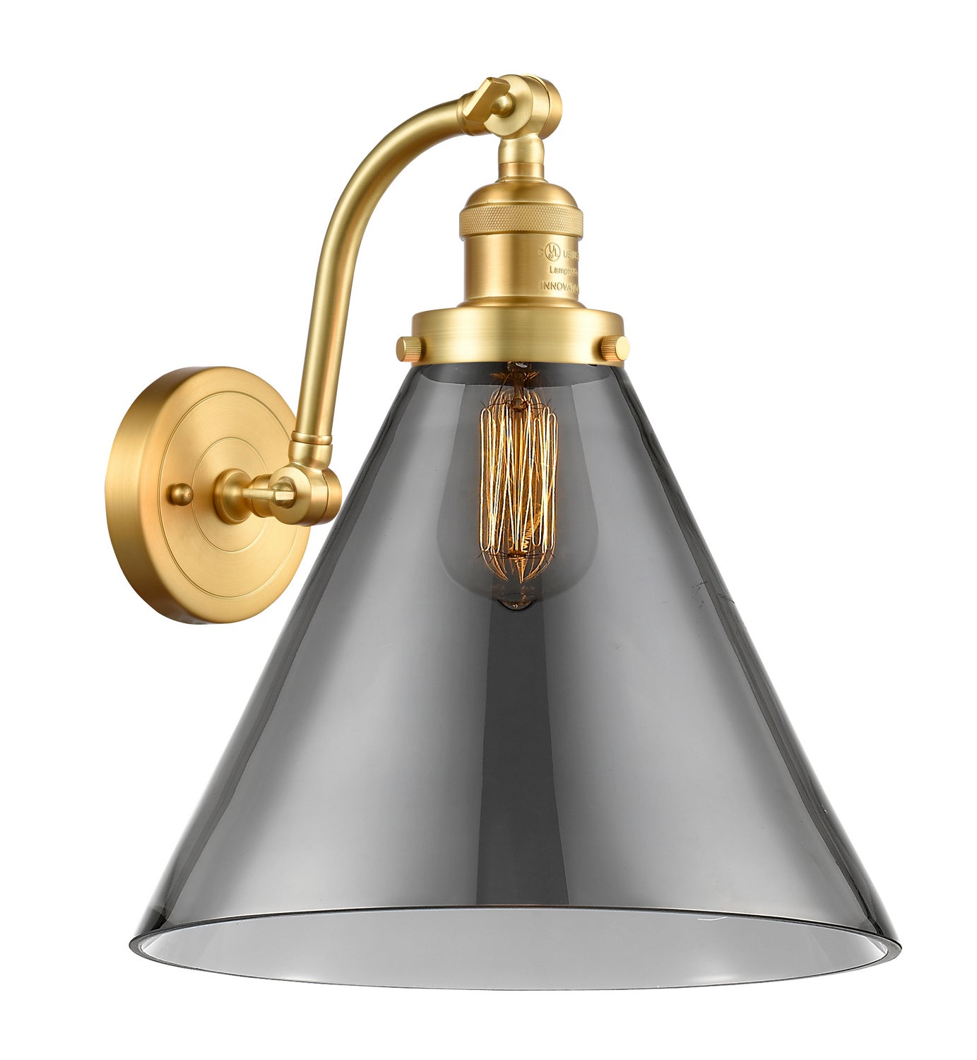 Innovations - 515-1W-SG-G43-L - One Light Wall Sconce - Franklin Restoration - Satin Gold