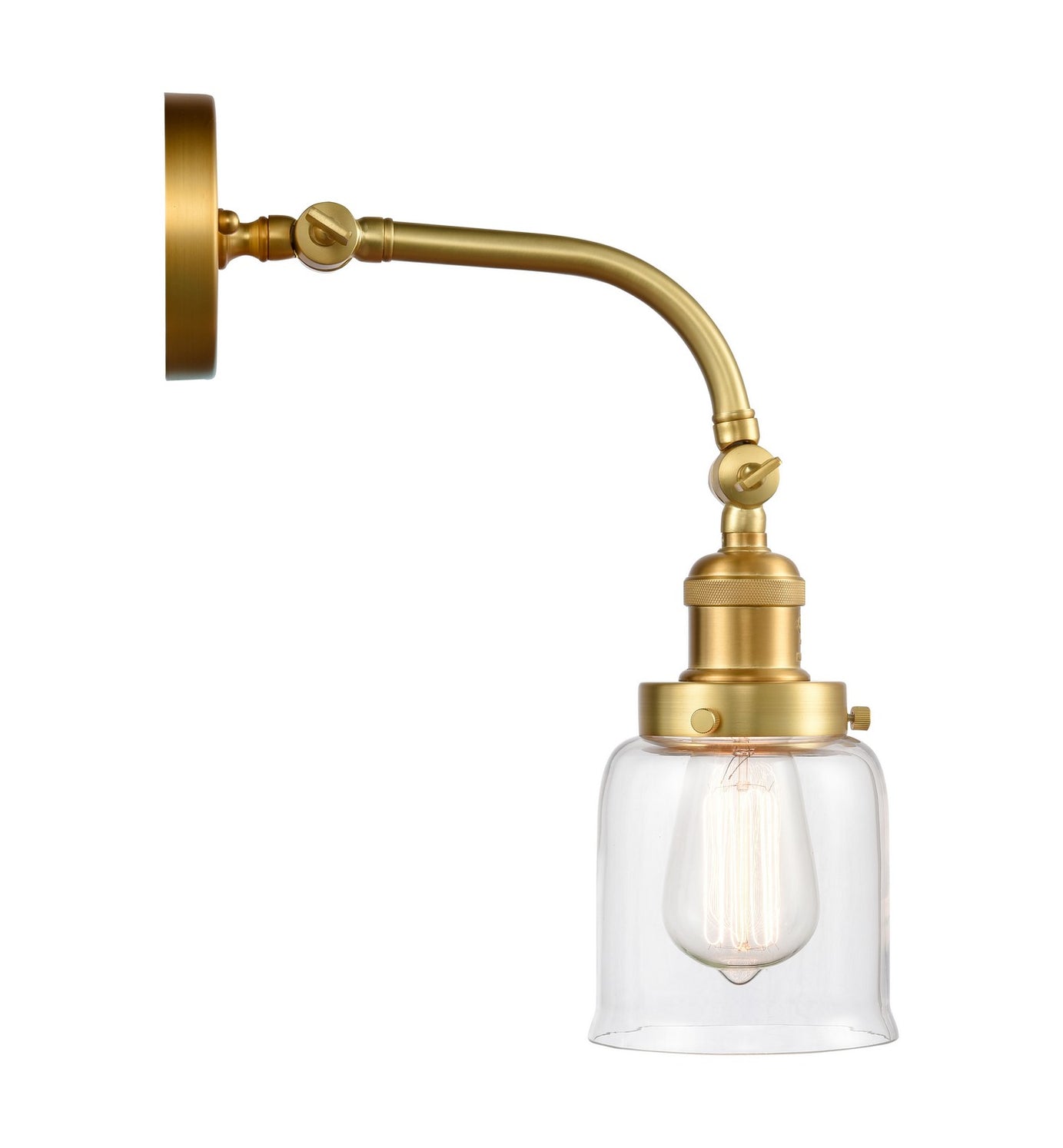 Innovations - 515-1W-SG-G52 - One Light Wall Sconce - Franklin Restoration - Satin Gold