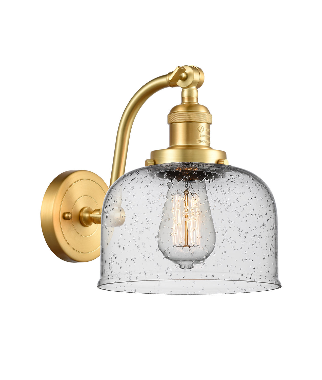 Innovations - 515-1W-SG-G74 - One Light Wall Sconce - Franklin Restoration - Satin Gold