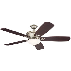 Kichler - 300325NI - 56"Ceiling Fan - Crescent - Brushed Nickel