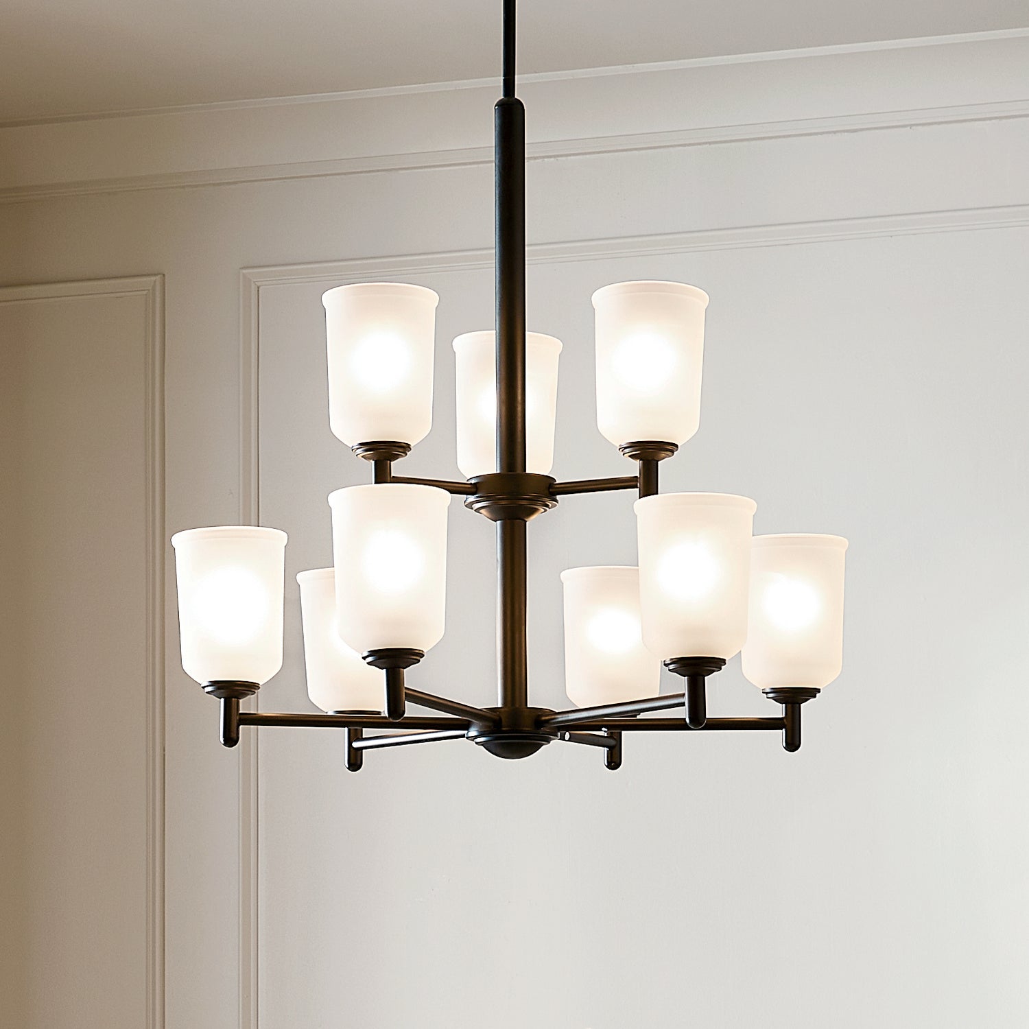 Kichler - 43672BK - Nine Light Chandelier - Shailene - Black