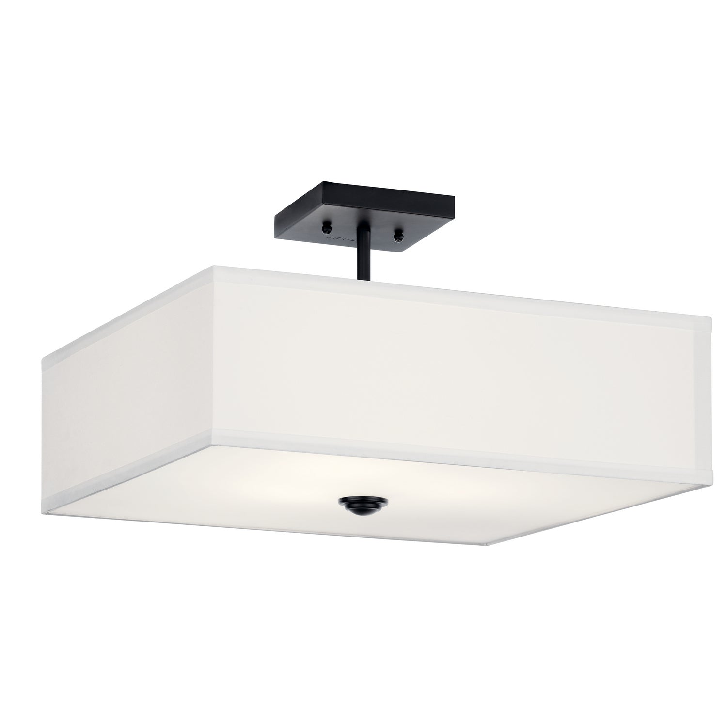 Kichler - 43693BK - Three Light Semi Flush Mount - Shailene - Black