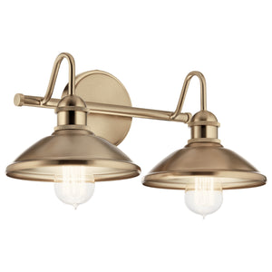 Kichler - 45944CPZ - Two Light Bath - Clyde - Champagne Bronze