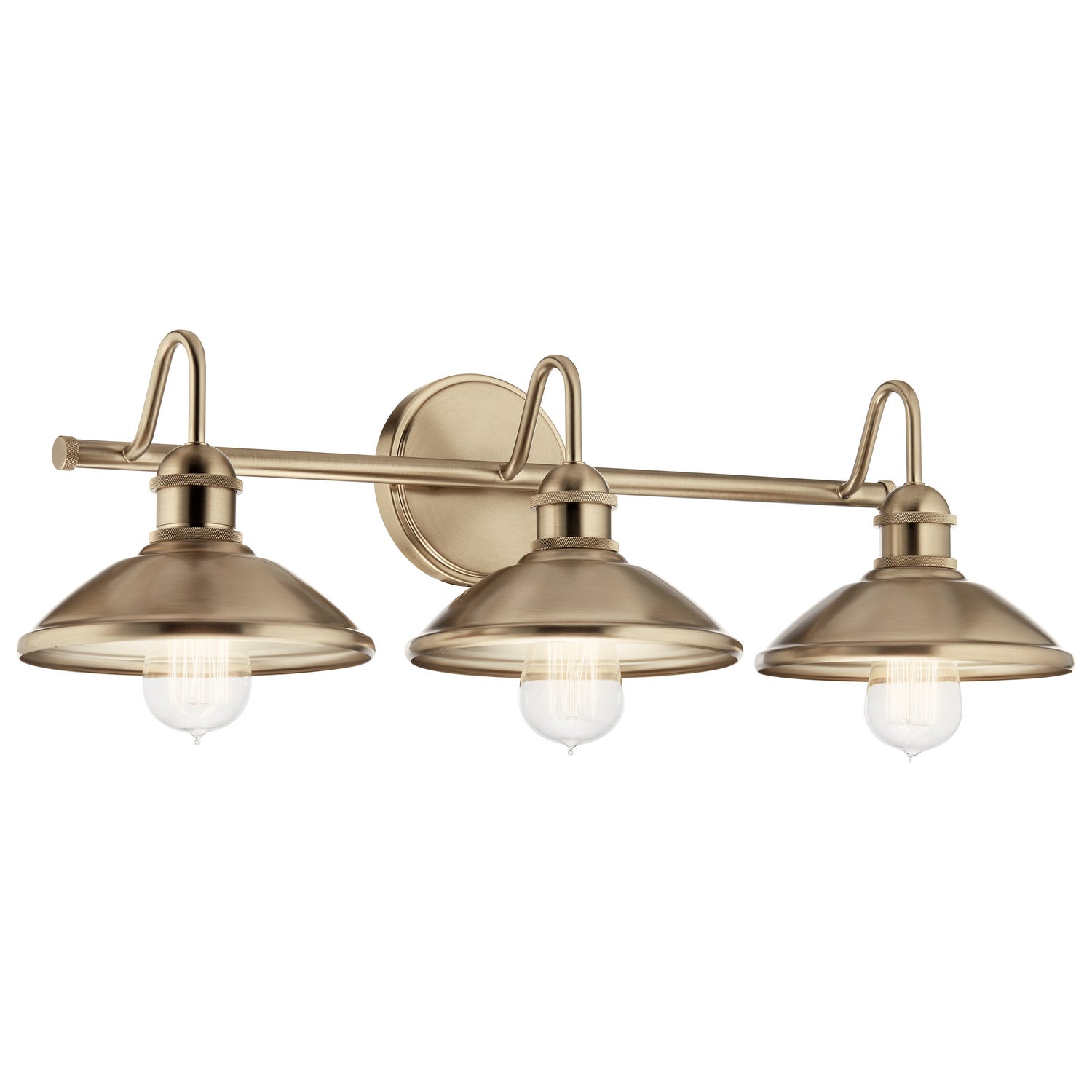 Kichler - 45945CPZ - Three Light Bath - Clyde - Champagne Bronze