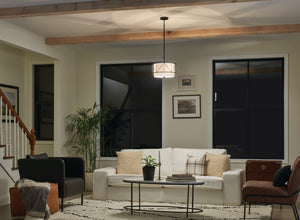 Kichler - 52074BK - Three Light Pendant/Semi Flush - Birkleigh - Black
