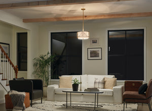 Kichler - 52074CLG - Three Light Pendant/Semi Flush - Birkleigh - Classic Gold