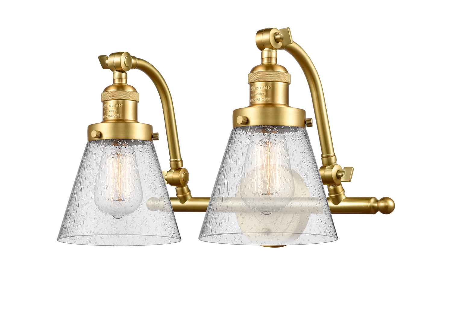 Innovations - 515-2W-SG-G64 - Two Light Bath Vanity - Franklin Restoration - Satin Gold