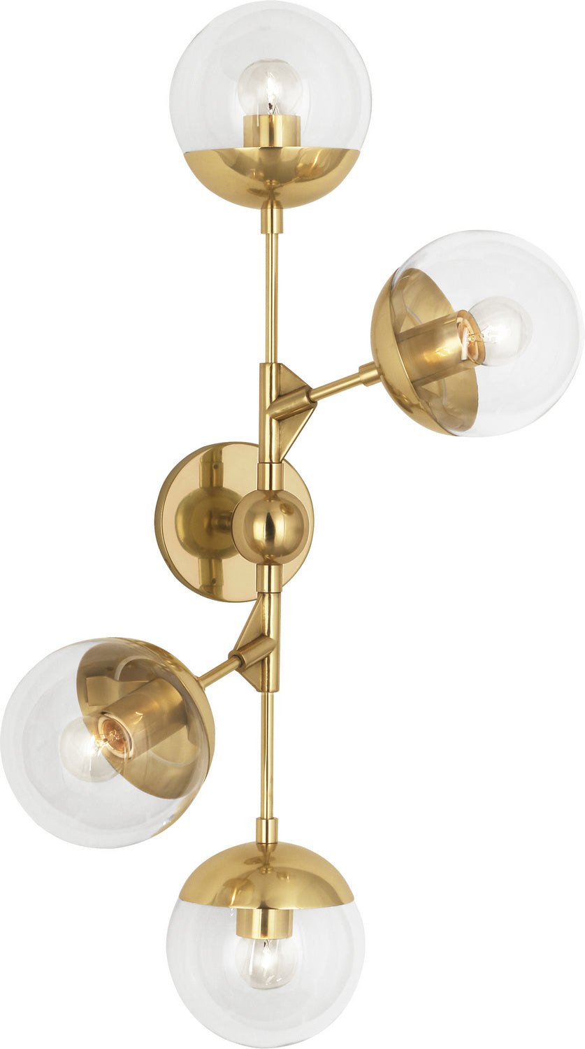 Robert Abbey - 1216 - Four Light Wall Sconce - Celeste - MODERN BRASS