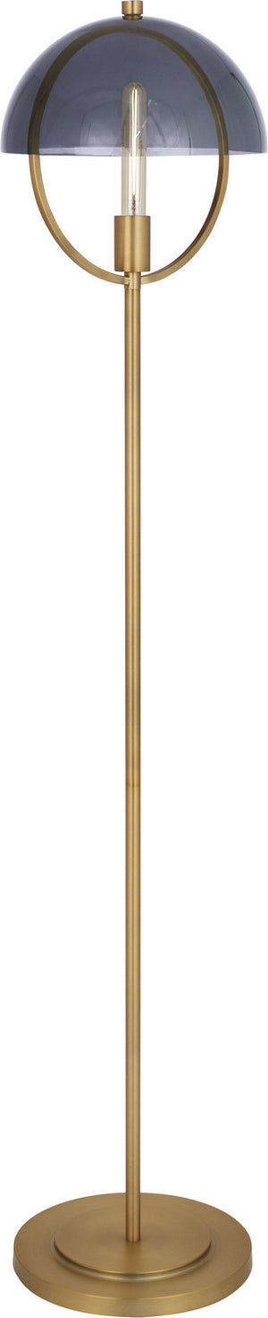 Robert Abbey - 601 - One Light Floor Lamp - Mavisten Edition Copernica - LACQUERED BURNISHED BRASS