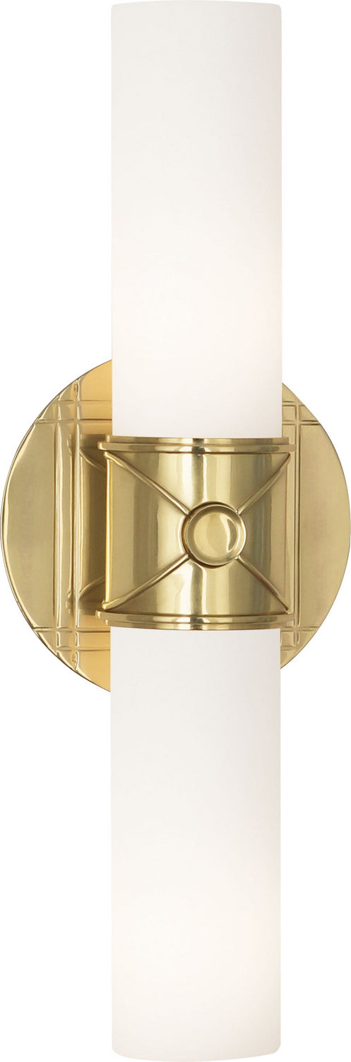 Robert Abbey - 633 - Two Light Wall Sconce - Jonathan Adler Maxime - MODERN BRASS