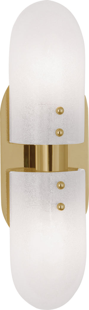 Robert Abbey - 911 - Two Light Wall Sconce - Jonathan Adler Vienna - Modern Brass