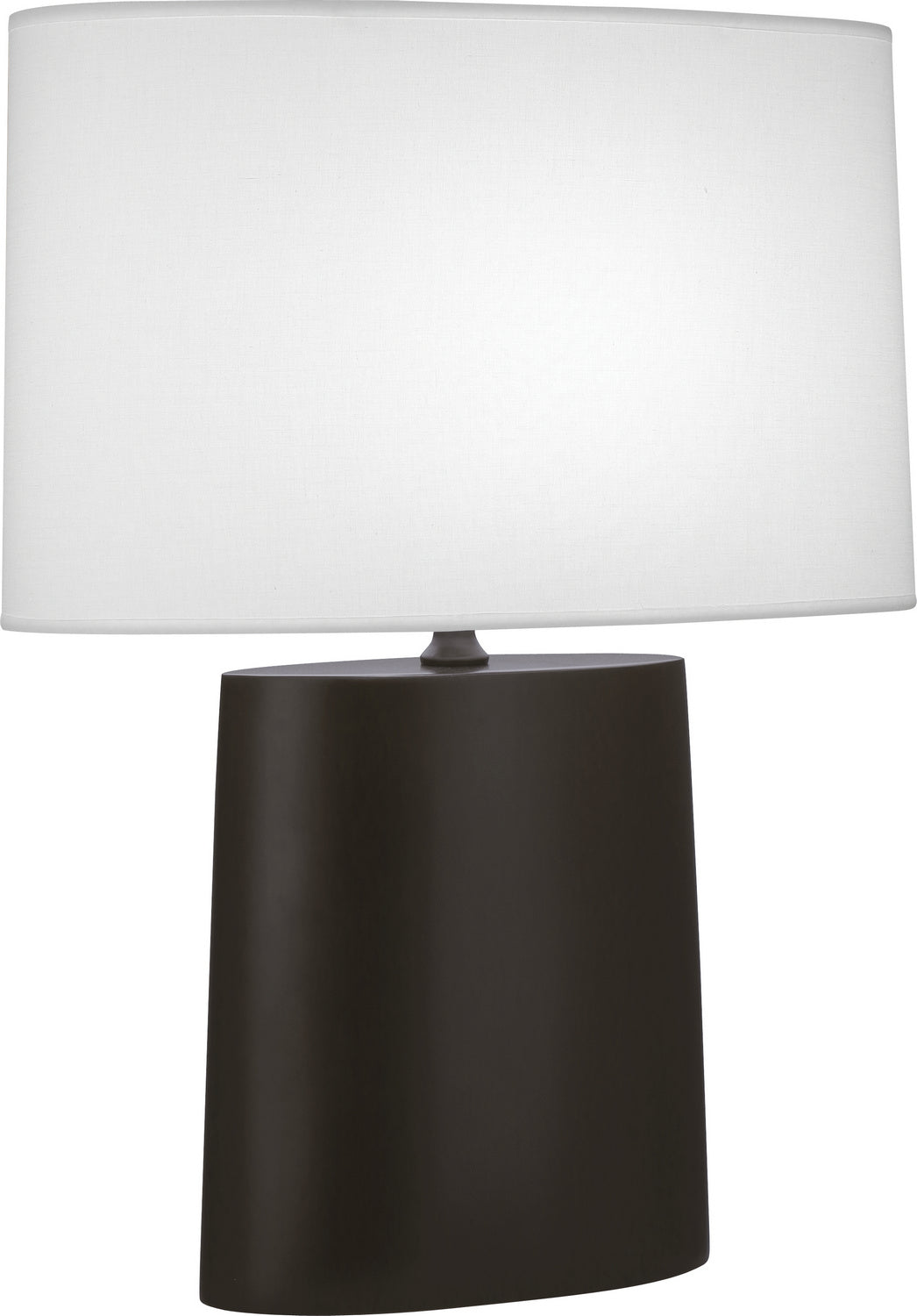 Robert Abbey - MCF03 - One Light Table Lamp - Victor - Matte Coffee Glazed Ceramic