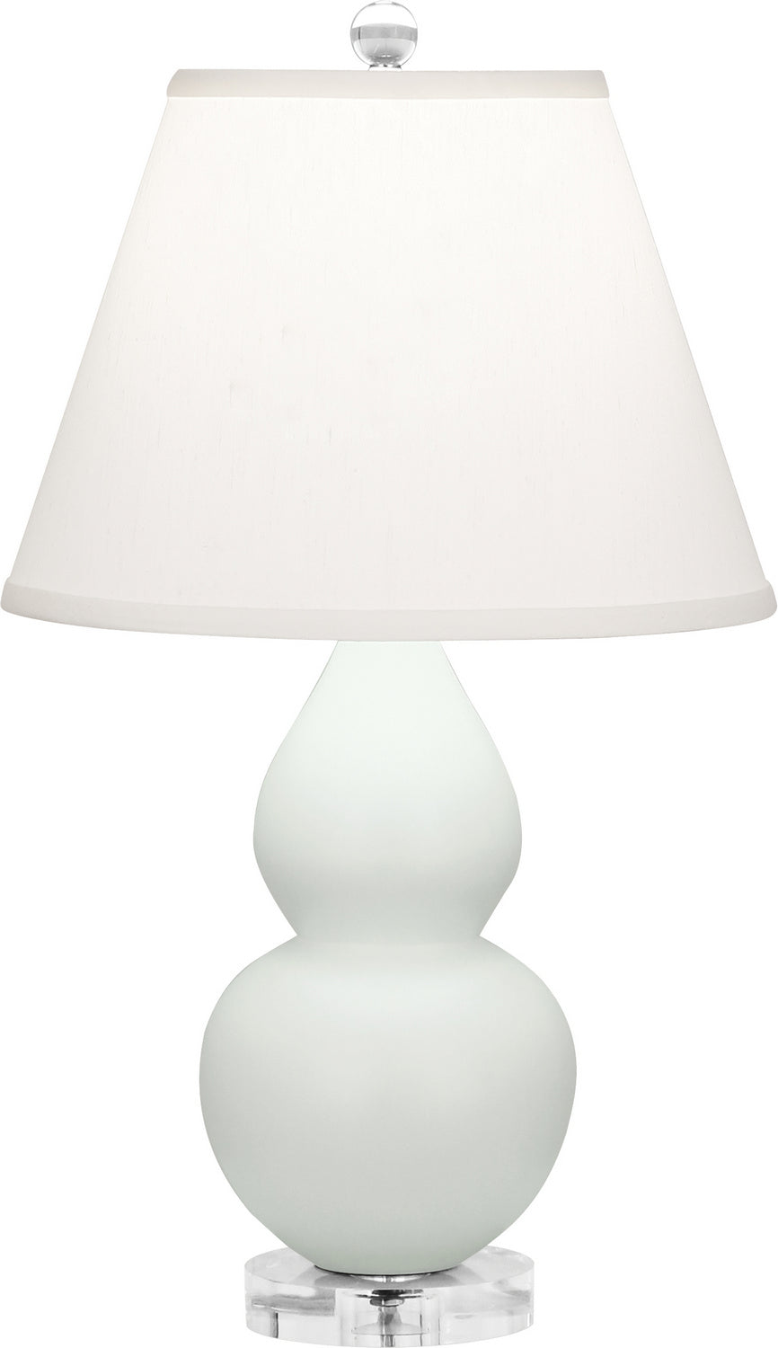 Robert Abbey - MCL53 - One Light Accent Lamp - Small Double Gourd - Matte Celadon Glazed Ceramic w/Lucite