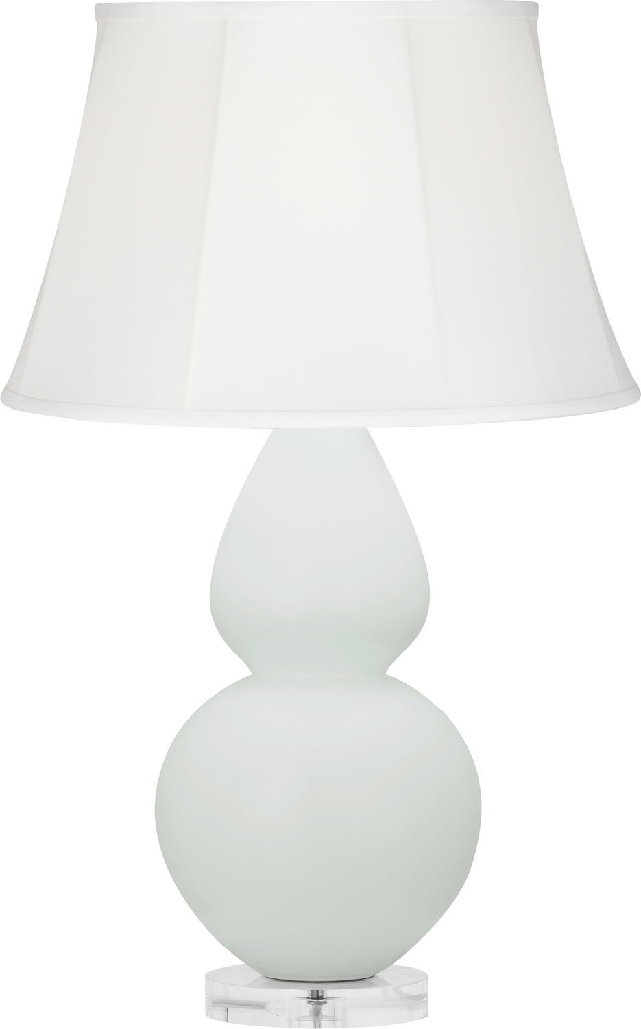 Robert Abbey - MCL61 - One Light Table Lamp - Double Gourd - Matte Celadon Glazed Ceramic w/Lucite Base