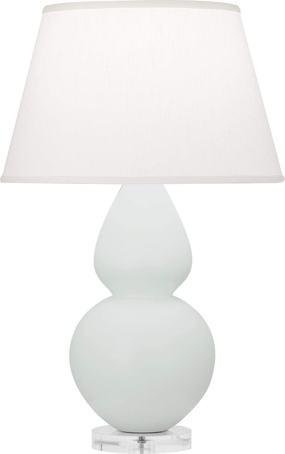 Robert Abbey - MCL62 - One Light Table Lamp - Double Gourd - Matte Celadon Glazed Ceramic w/Lucite Base