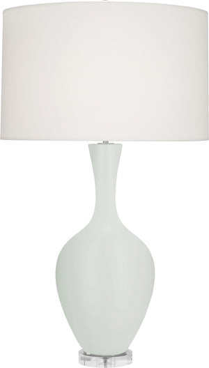 Robert Abbey - MCL80 - One Light Table Lamp - Audrey - Matte Celadon Glazed Ceramic