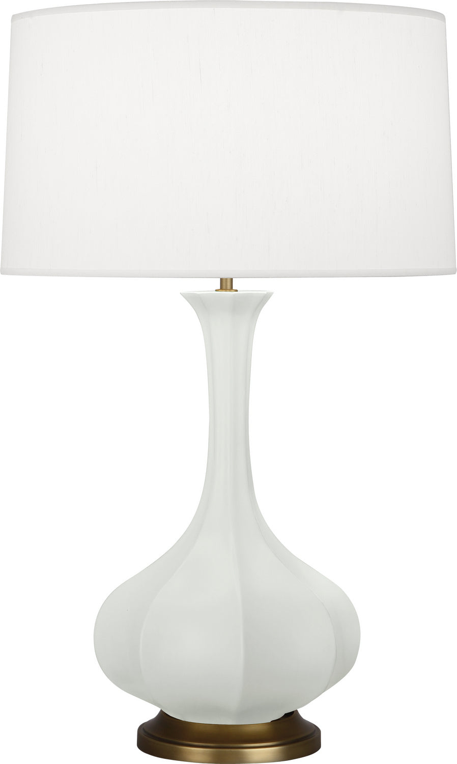 Robert Abbey - MCL94 - One Light Table Lamp - Pike - Matte Celadon Glazed Ceramic w/Aged Brass