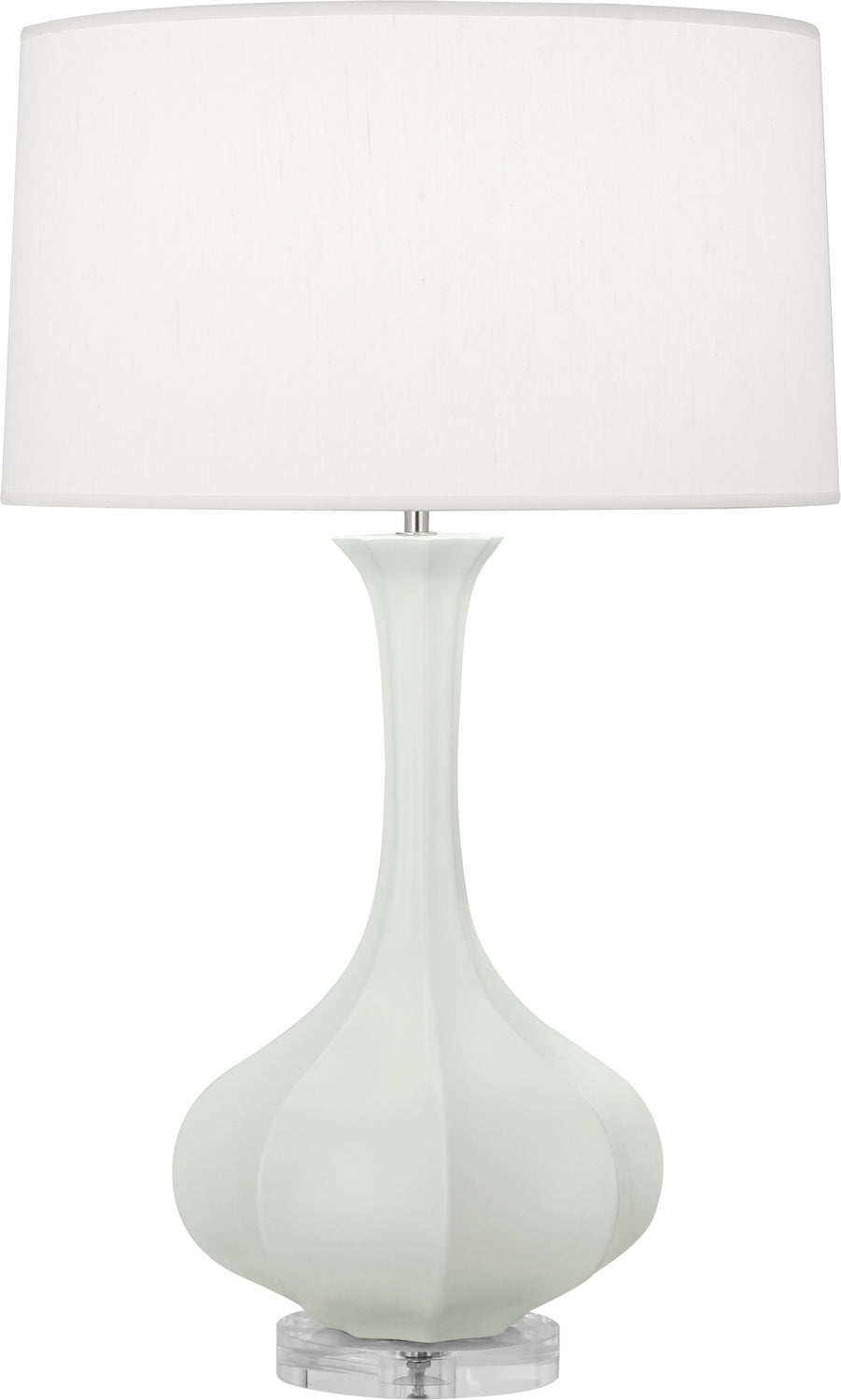 Robert Abbey - MCL96 - One Light Table Lamp - Pike - Matte Celadon Glazed Ceramic w/Lucite Base