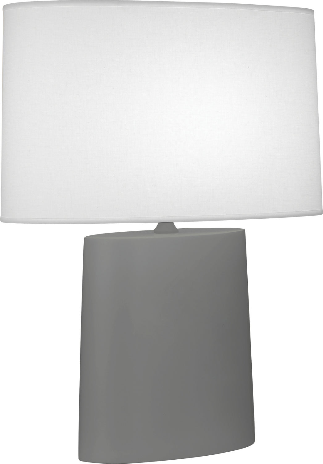 Robert Abbey - MCR03 - One Light Table Lamp - Victor - Matte Ash Glazed Ceramic