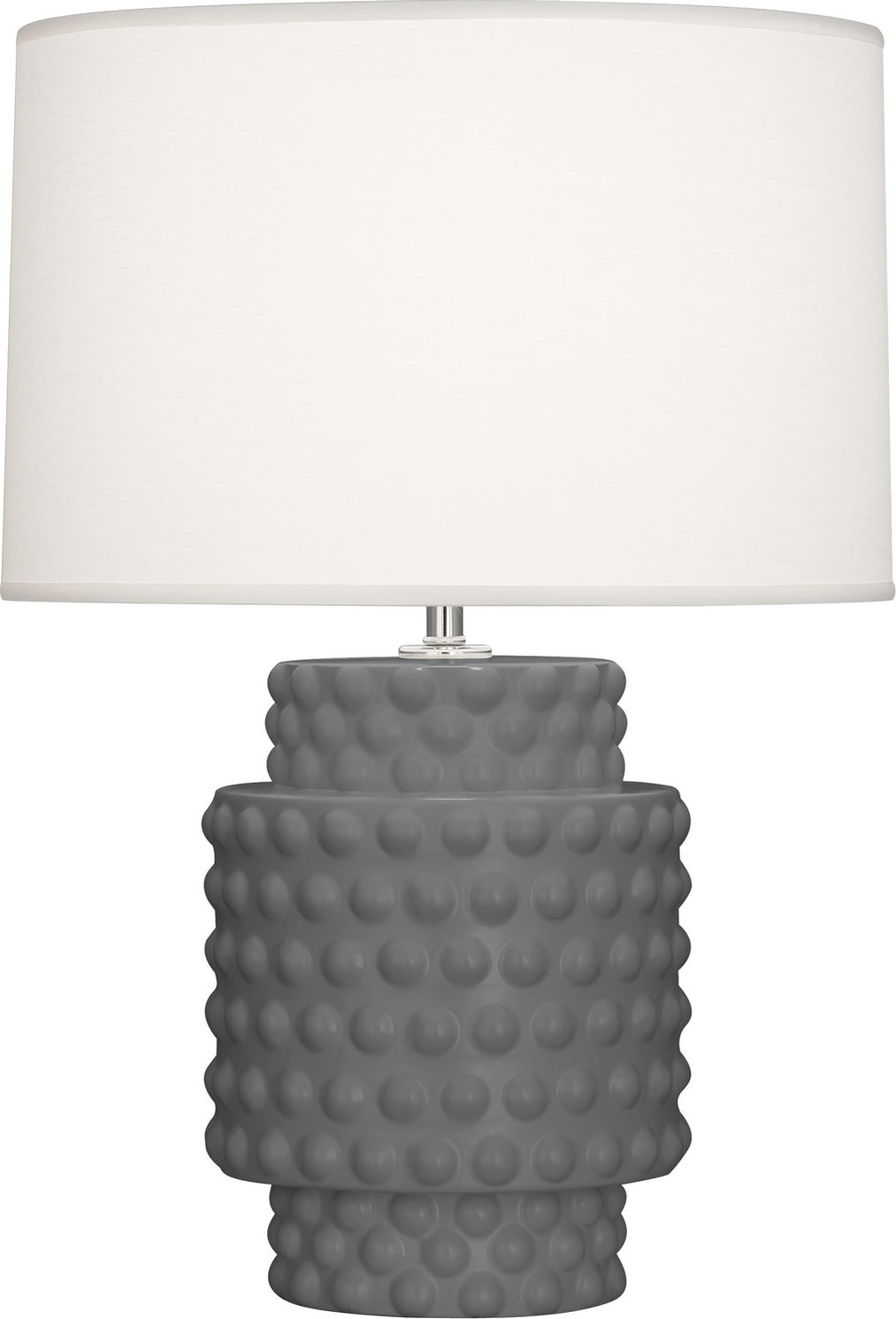 Robert Abbey - MCR09 - One Light Accent Lamp - Small Dolly - Matte Ash Glazed Textured Ceramic