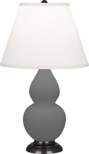 Robert Abbey - MCR51 - One Light Accent Lamp - Small Double Gourd - Matte Ash Glazed Ceramic w/Deep Patina Bronze