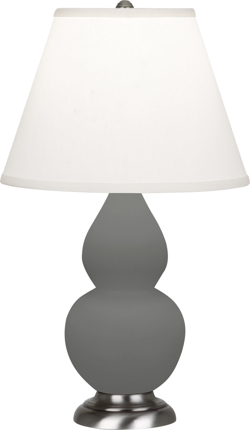 Robert Abbey - MCR52 - One Light Accent Lamp - Small Double Gourd - Matte Ash Glazed Ceramic w/Antique Silver