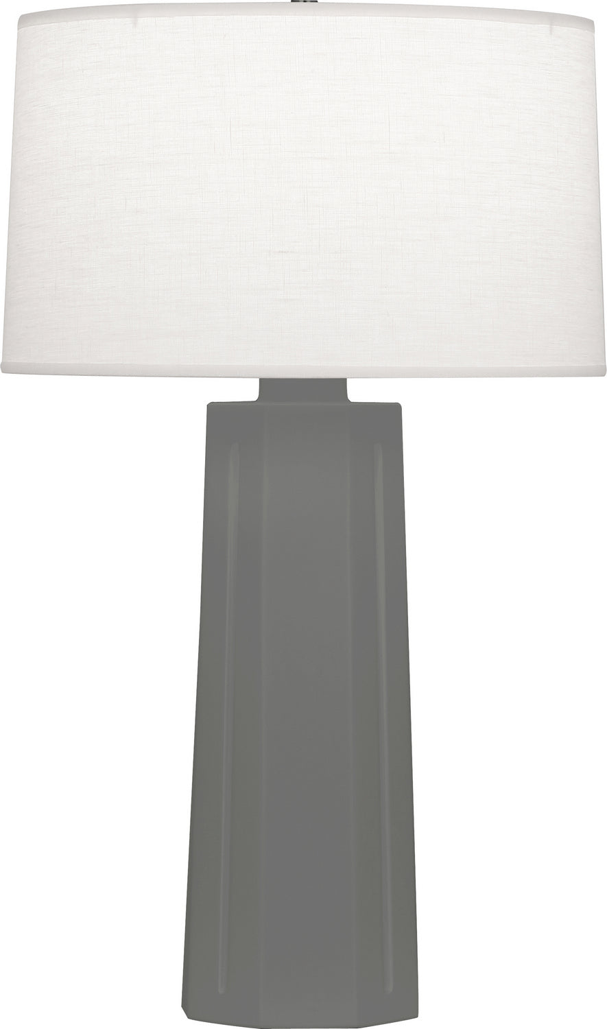 Robert Abbey - MCR60 - One Light Table Lamp - Mason - Matte Ash Glazed Ceramic