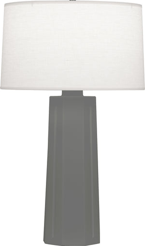 Robert Abbey - MCR60 - One Light Table Lamp - Mason - Matte Ash Glazed Ceramic